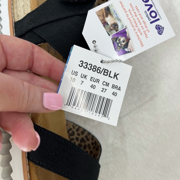 Bob's X Skechers Desert Kiss - Secret Picnic Strappy Sandal Sz 10 in Black - Picture 10 of 11